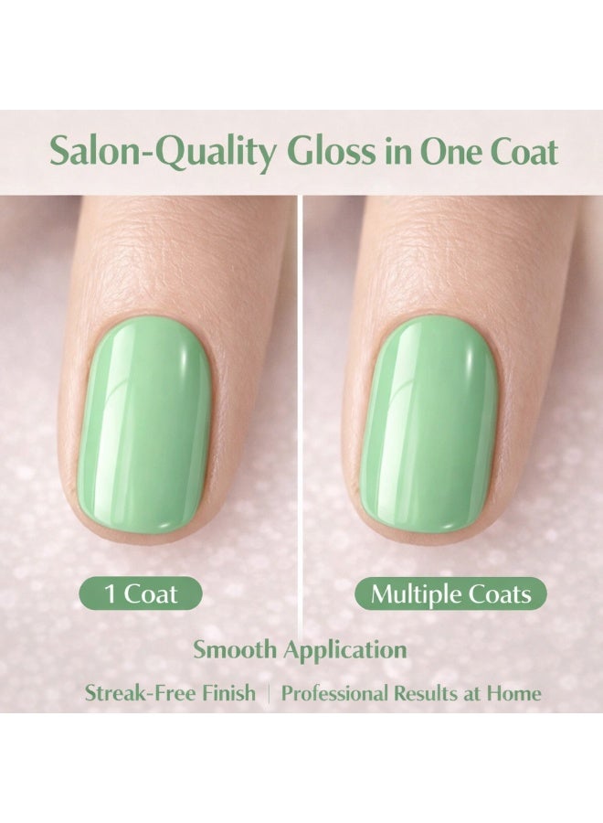 Brunson Classic Nail Polish 18ml Fast Dry Nail Lacquer Nail Harderner Normal Polish Glossy Gel Effect Quick Air Dry Long-Lasting Natural Nail Enamel Salon Quality Manicure Pedicure Regular Polish - Image 5